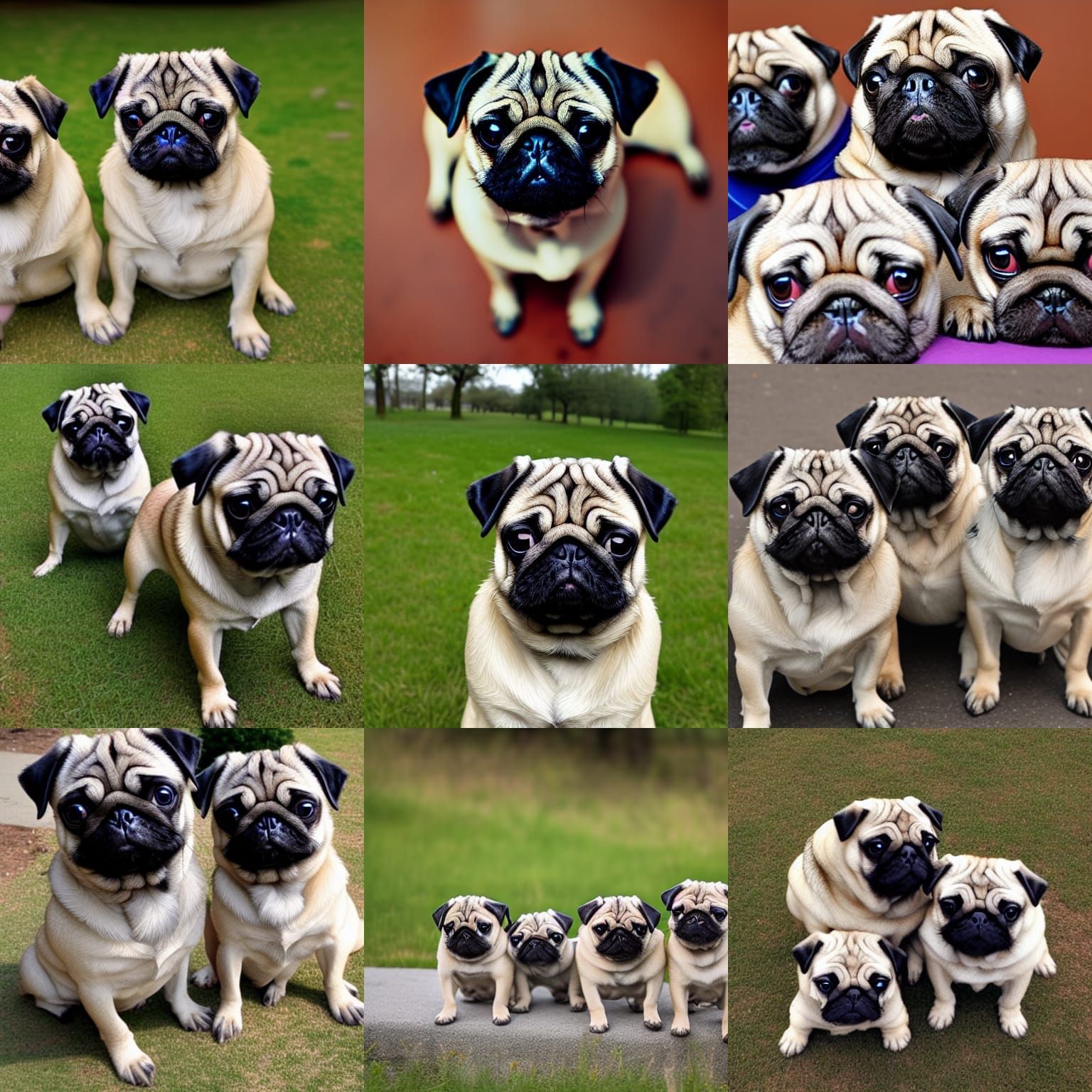 AI Generated Image of a Pug