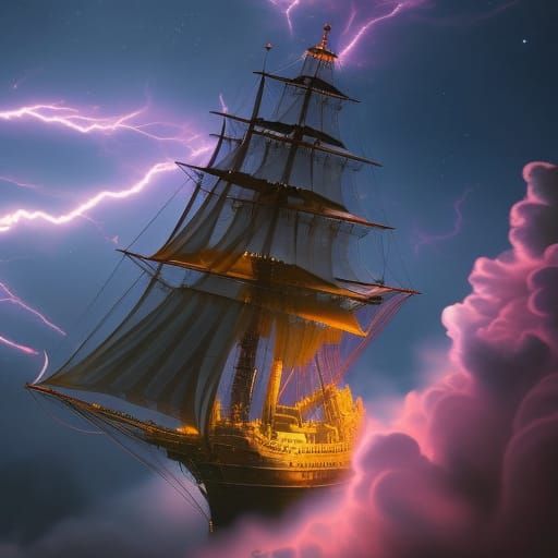 Flying Dutchman Sails Through Space Nebula