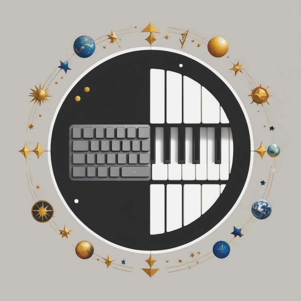 Keyboard Duality: Digital and Musical Harmony