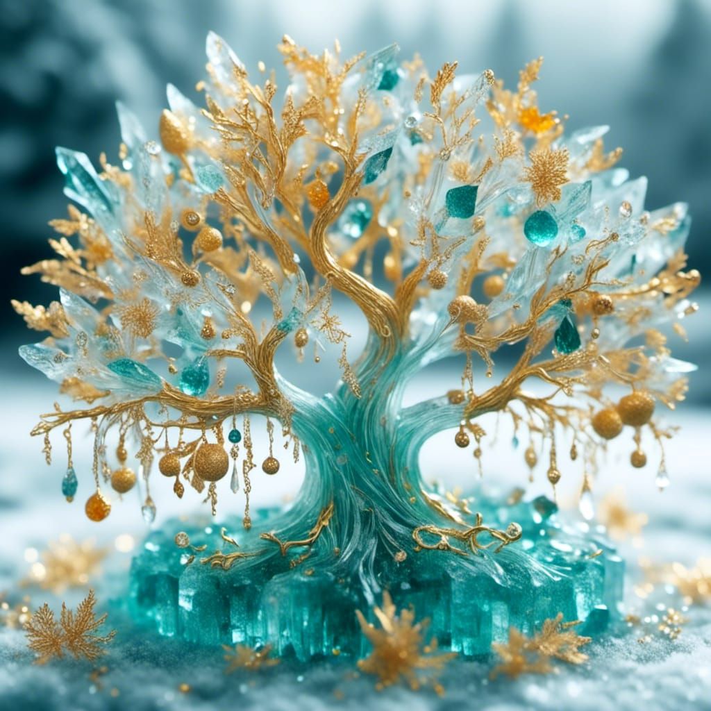 Crystal Fruit Tree: Lush and Bright
