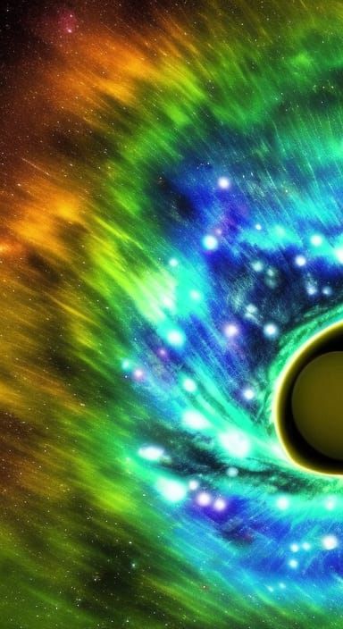 Mythical Galactic Human Eye with Mesmerizing Atmosphere