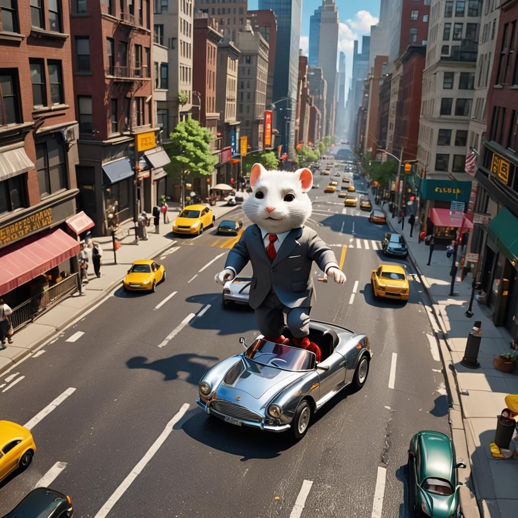 Stuart Little's Manhattan Adventure in Hyperreal Detail