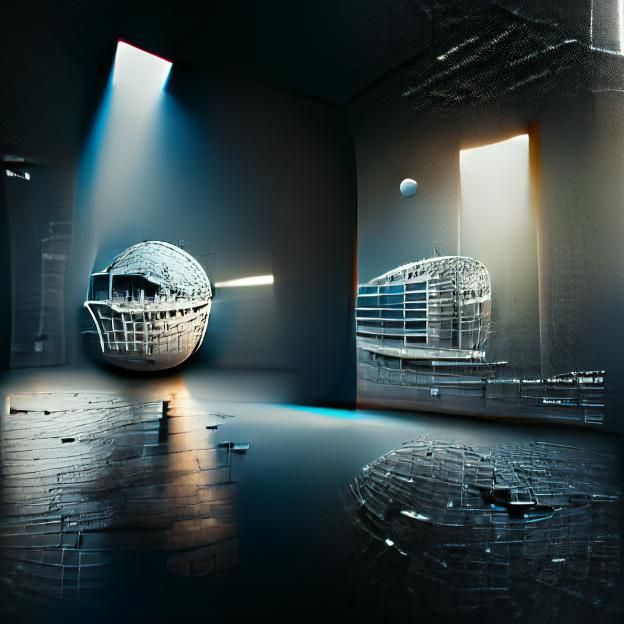 Photorealistic Death Star Rendered with V-Ray