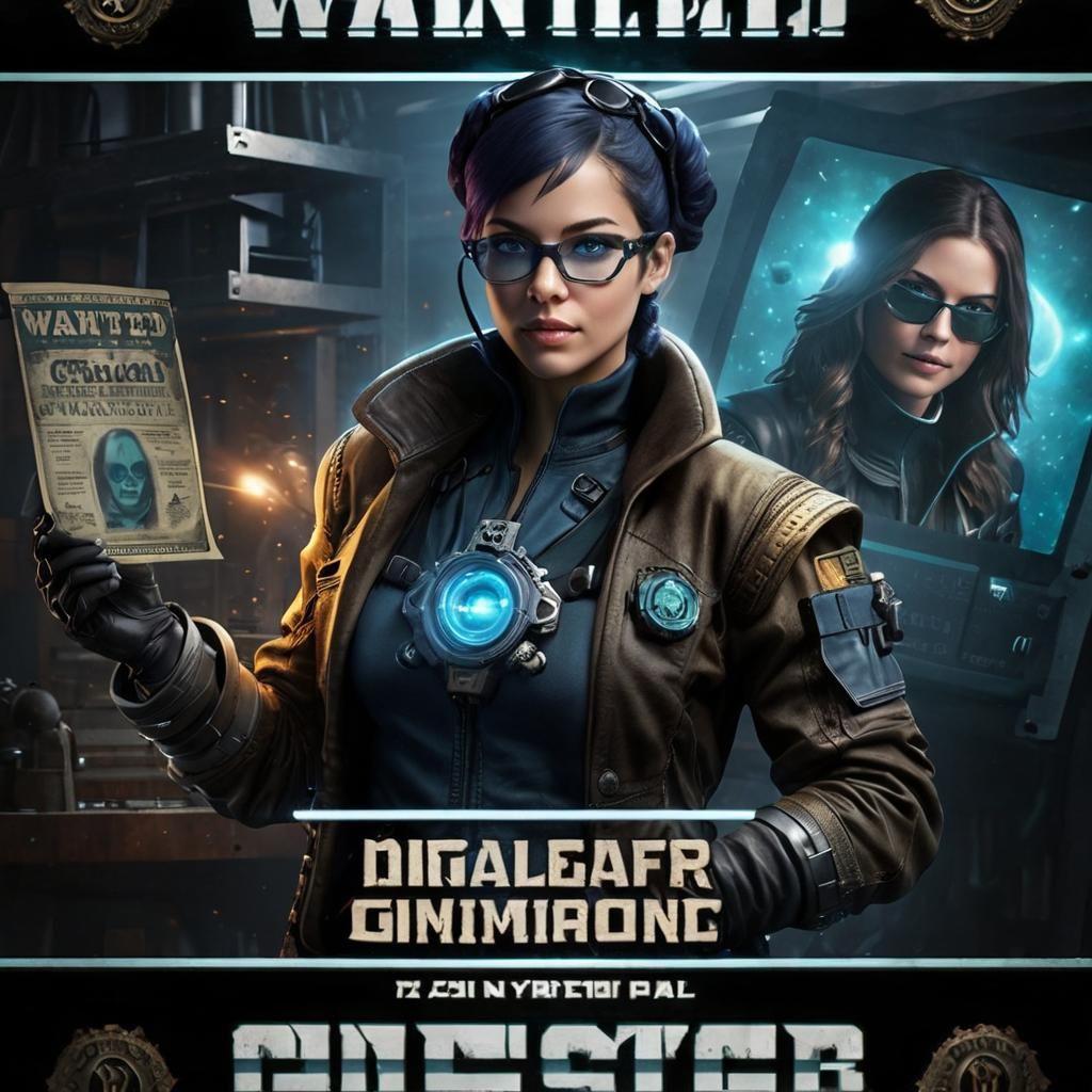 Wanted: Female Space Pirate in Steampunk Style