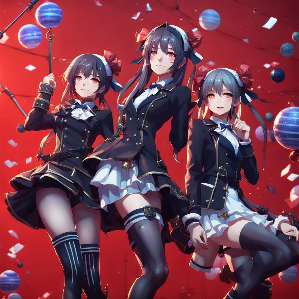 Detailed 3D Anime Art Inspired by WLOP