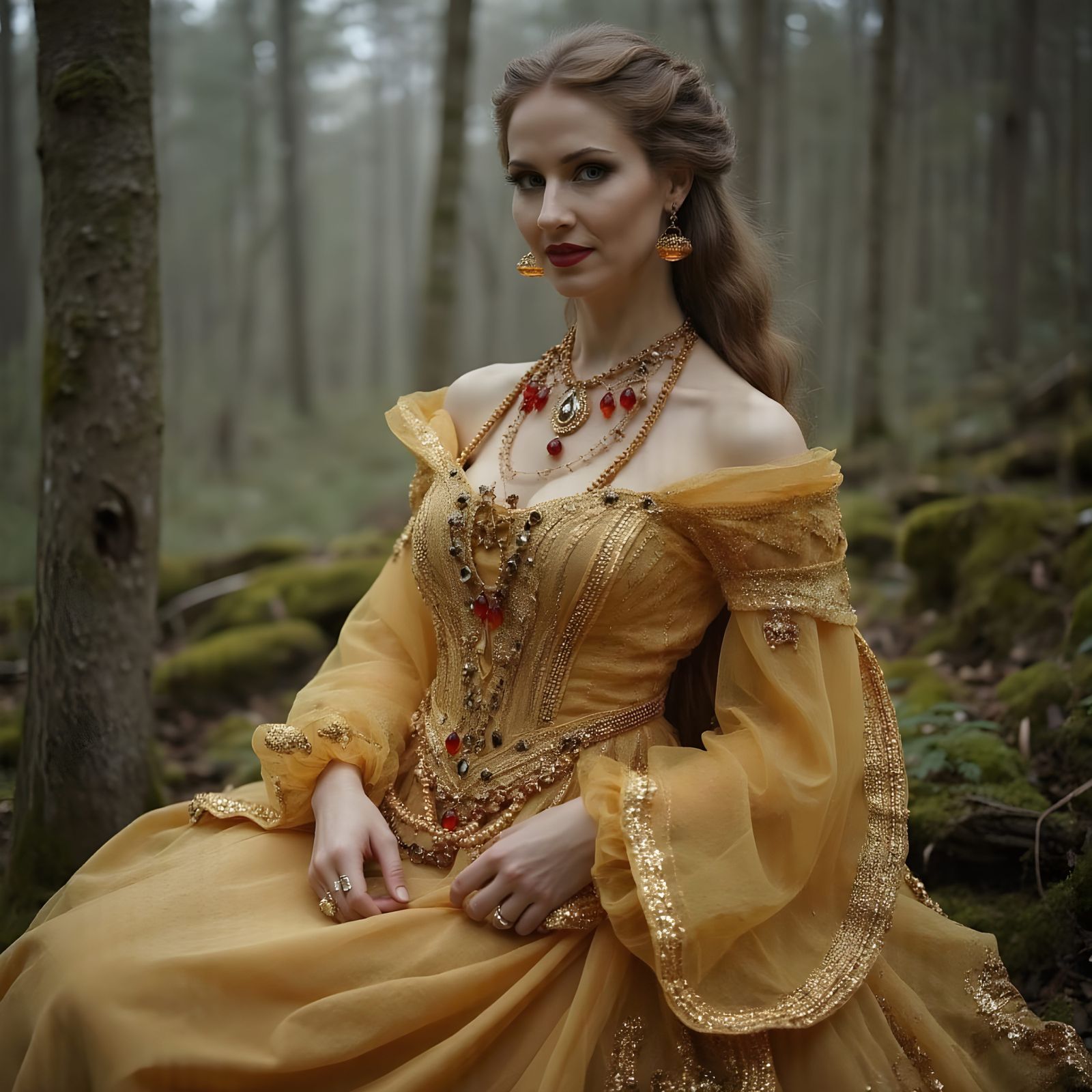 Finnish Princess with Amber Regalia