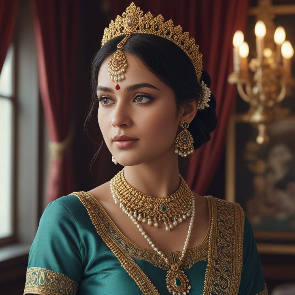 Regal Princess in Bh&amacr;napur Palace Opulence