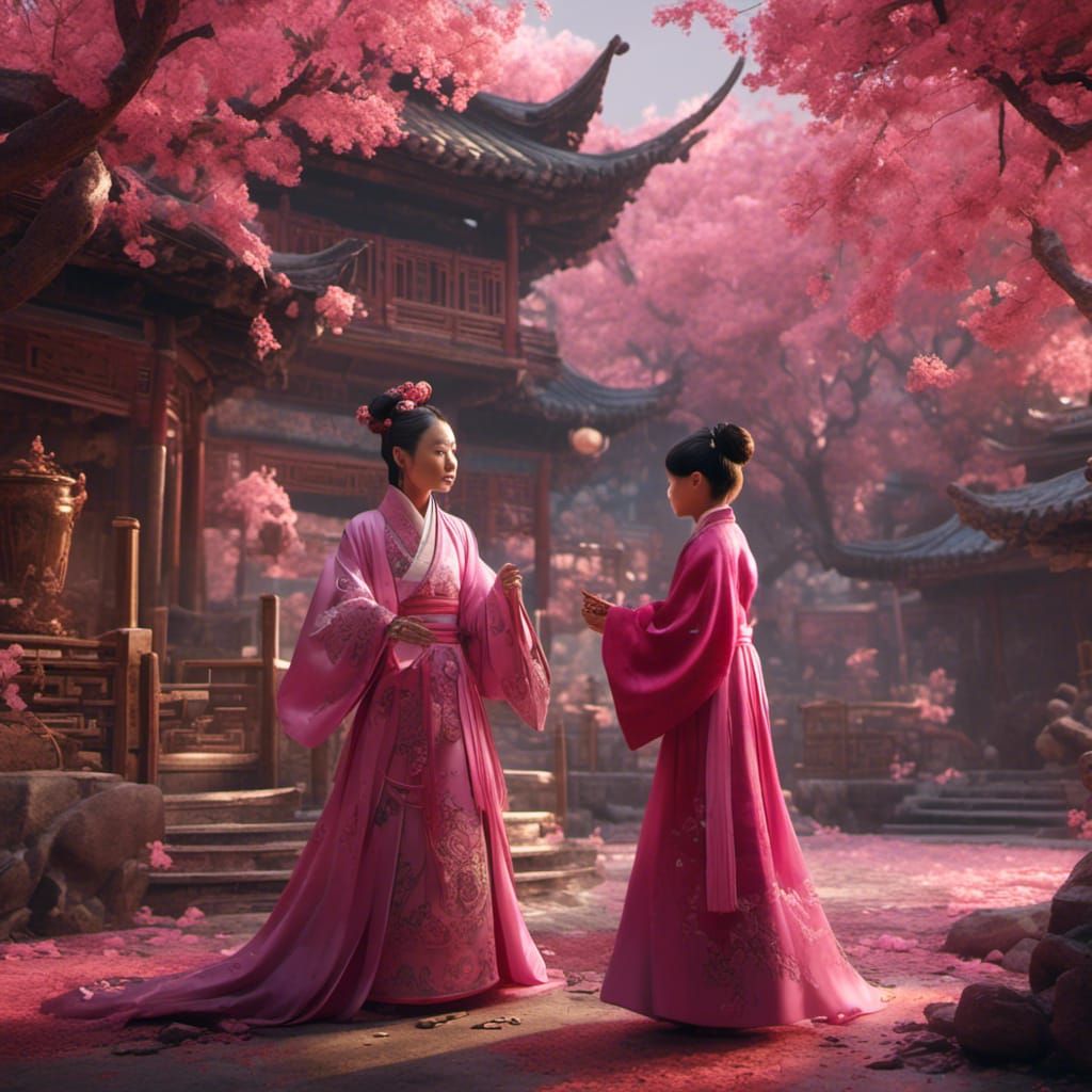 Chinese Woman Teaches Martial Arts in Hanfu