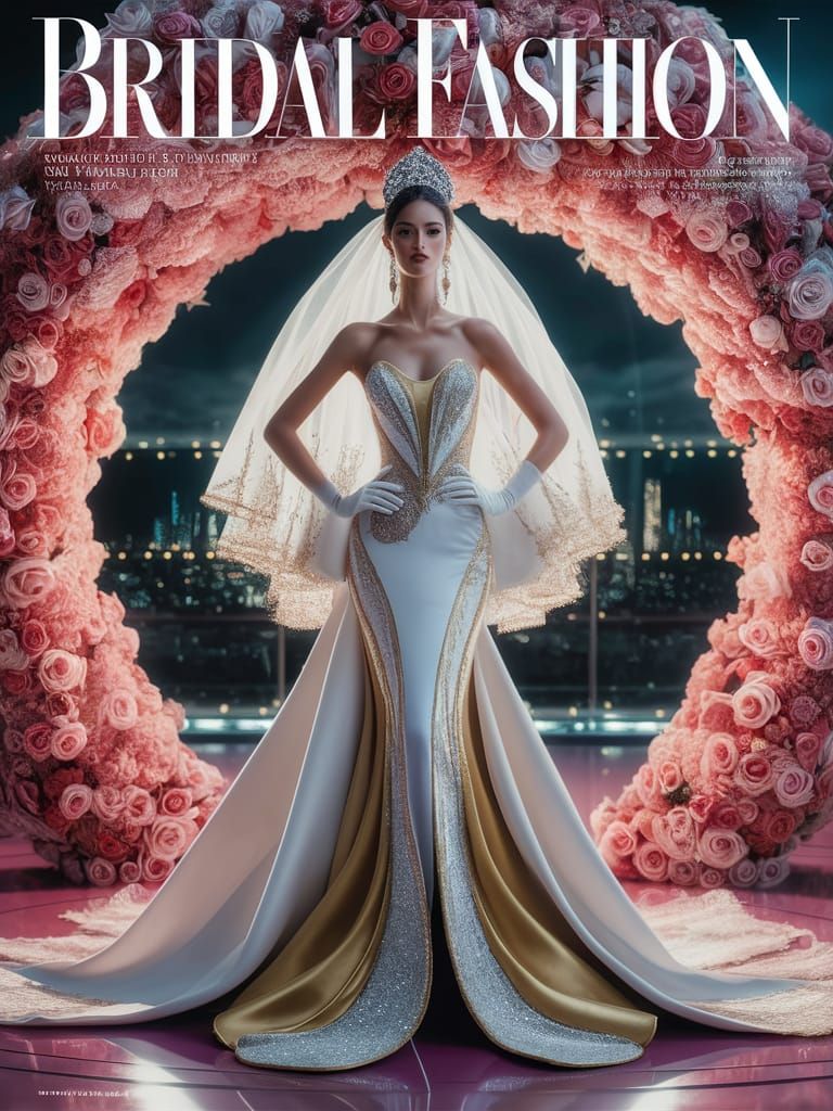 Eye-catching fashion magazine cover