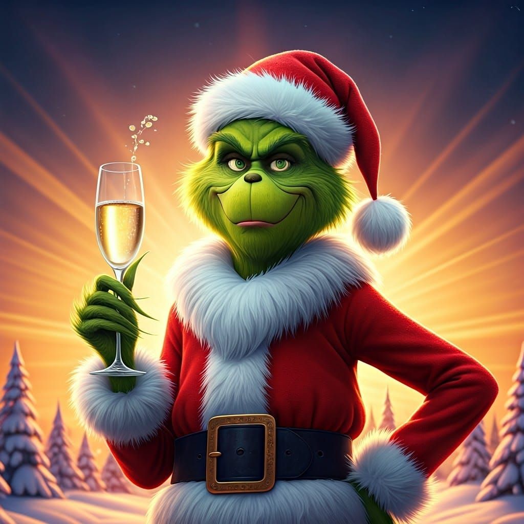 The Grinch in a Christmassy Twist