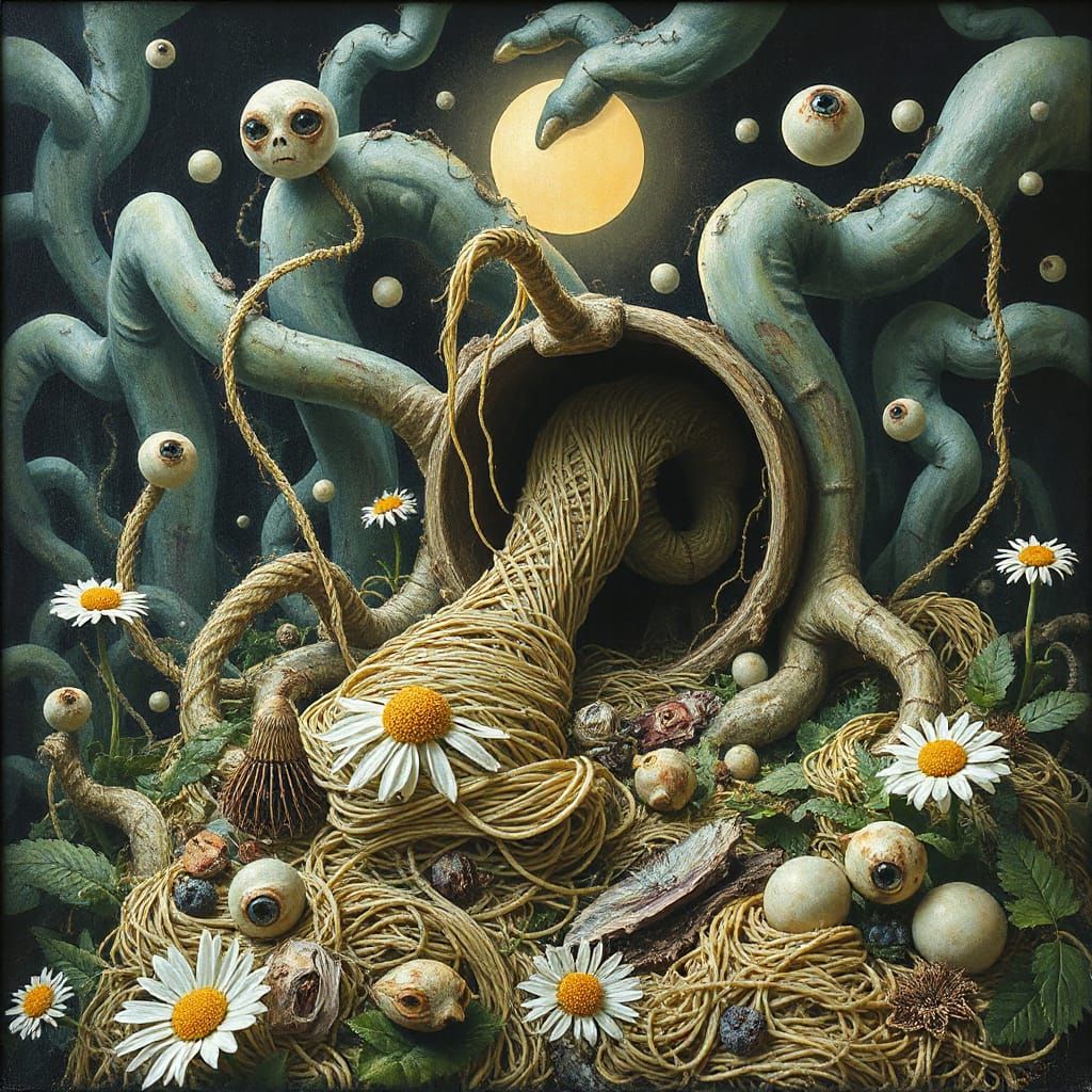 Wobbly Spaghetti Wonderland Hellscape: Intricate Synesthesia...