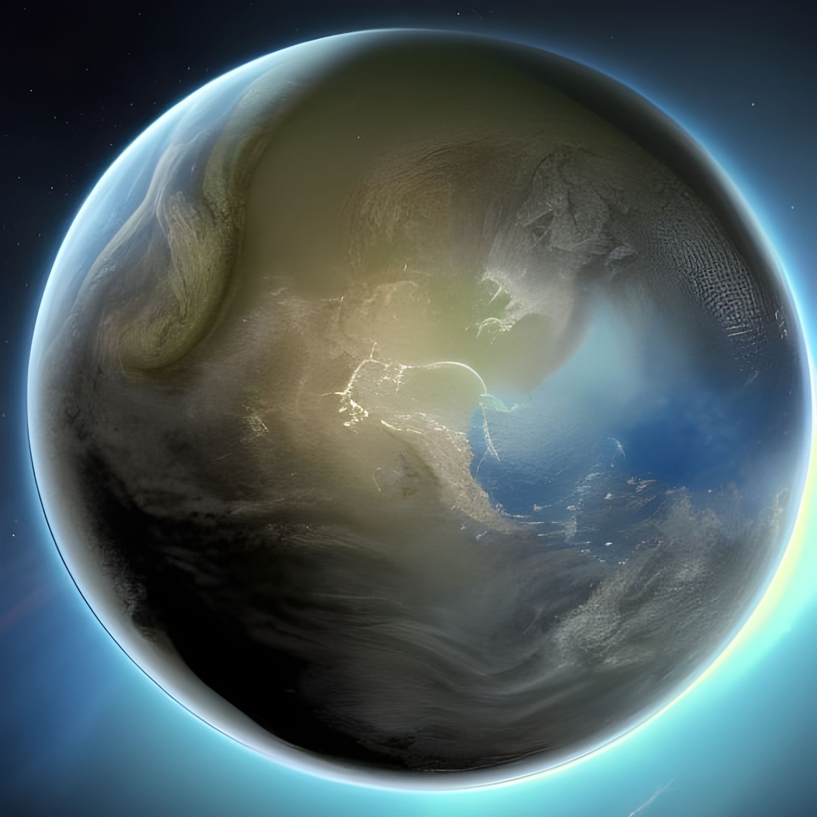 Civilization Travels Across a Gas Giant