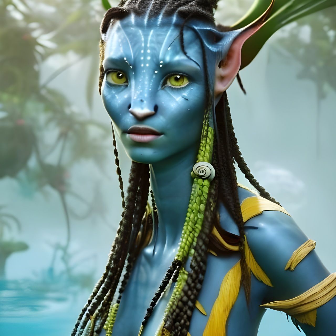 Detailed Fantasy Matte Painting in Deep Color