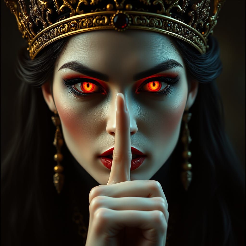 Ethereal Vampire Queen with Ancient, Otherworldly Beauty