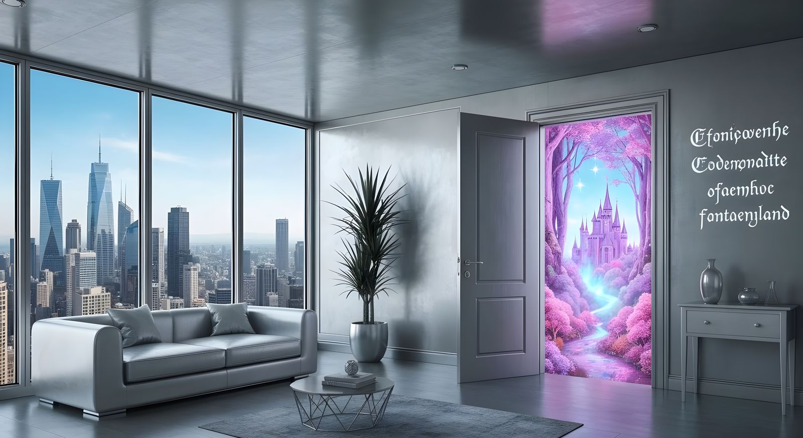 Apartment Portal to Enchanted Candyland Forest