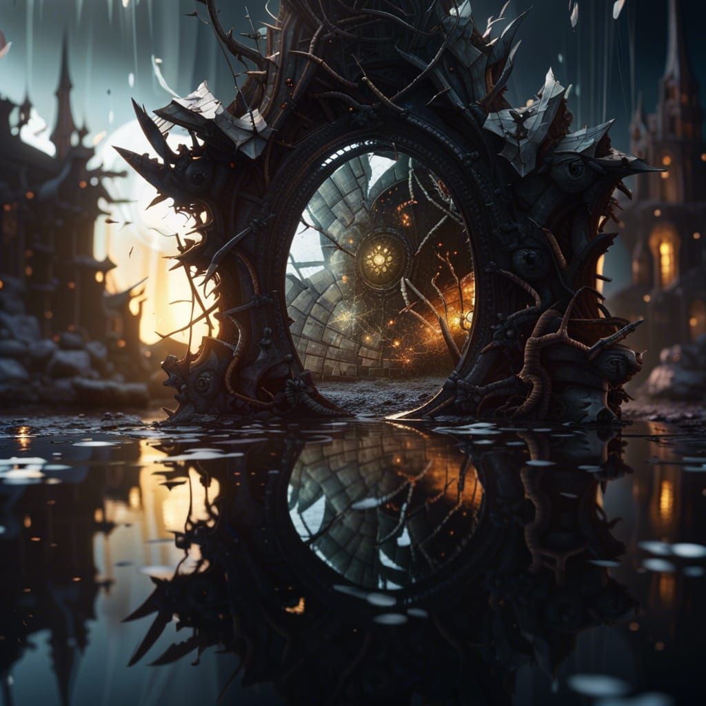 Shattered Mirror Reflecting Alternate Realities