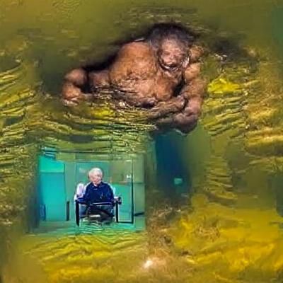 Elderly Man in Deep Contemplation