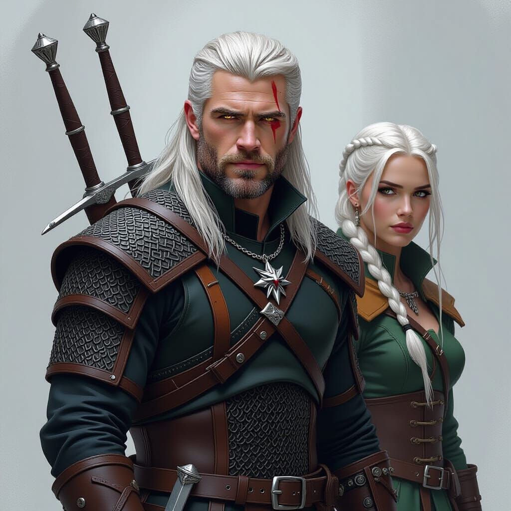 Geralt of Rivia: Dark Fantasy Art