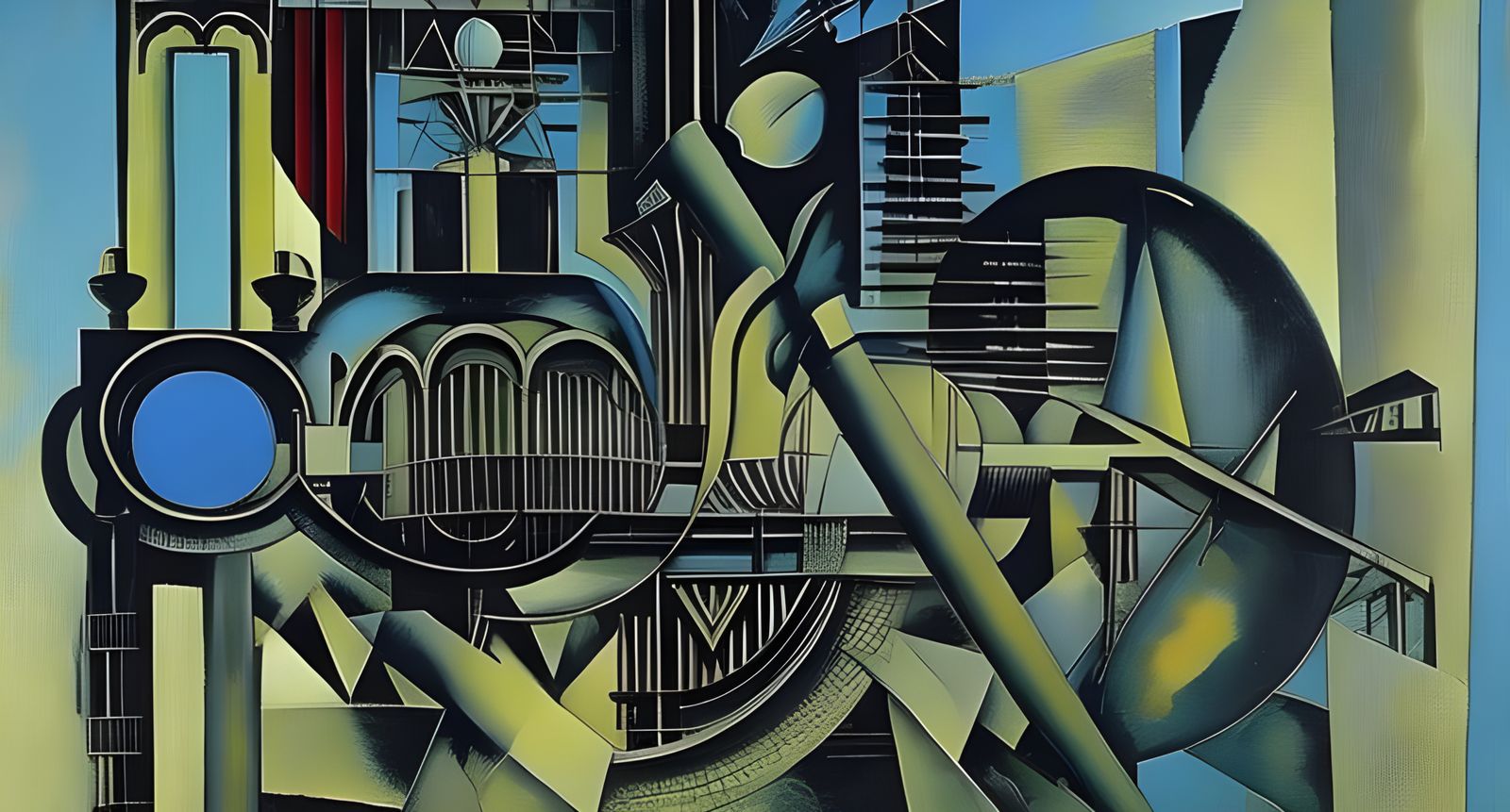 Mad Scientist in Expressionist Gothic Bauhaus Style