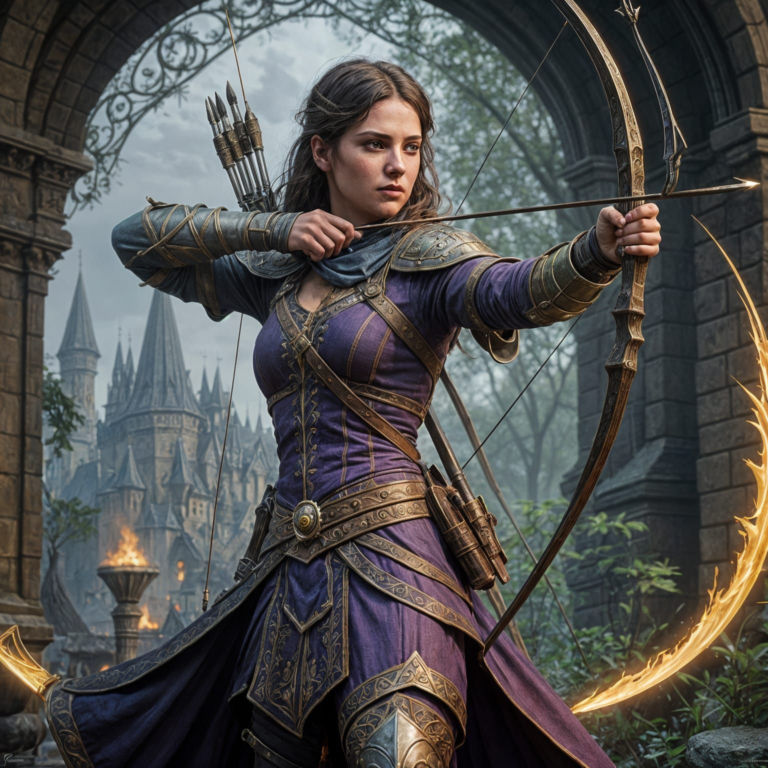 Medieval Archer: Dark Fantasy Concept Art