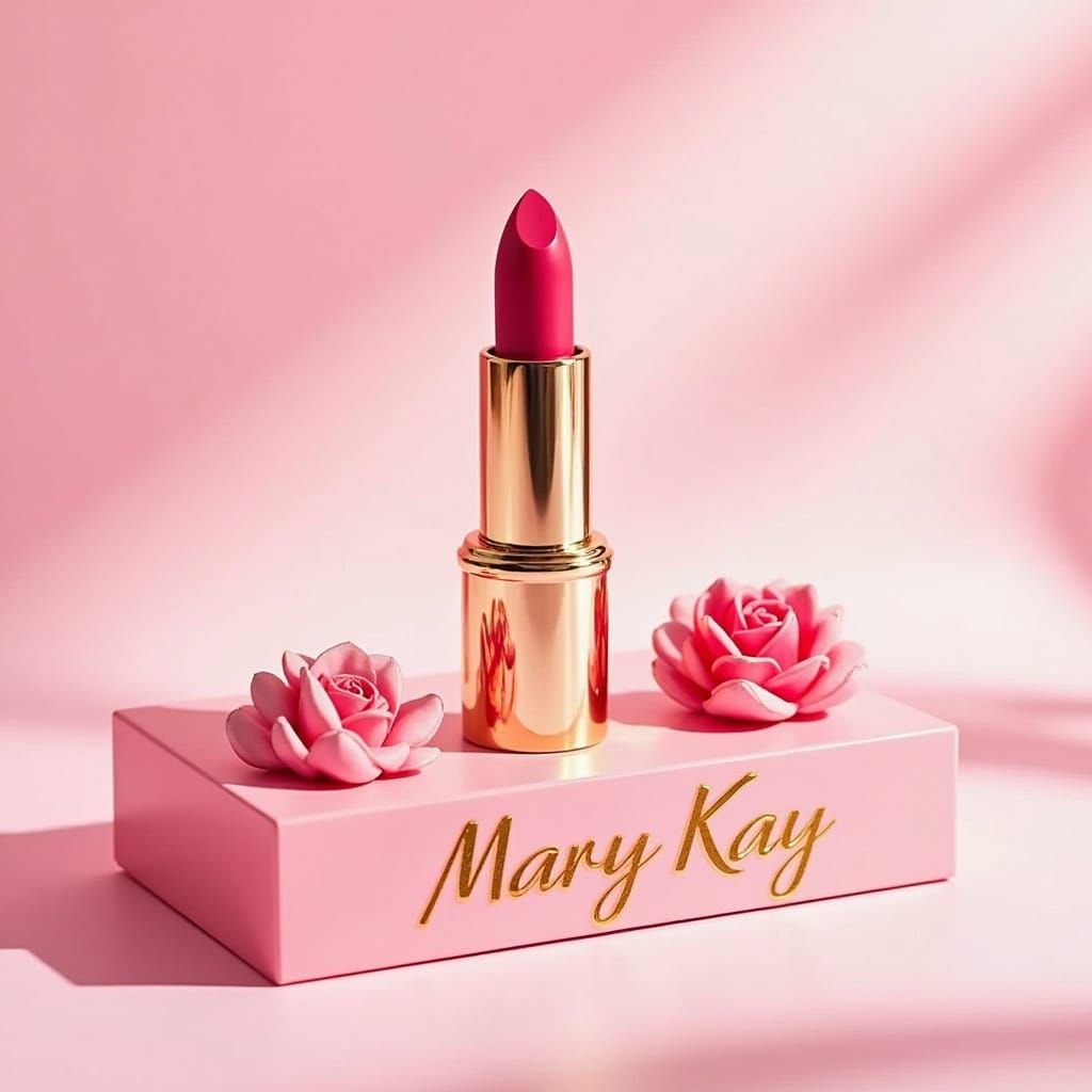 Luxurious Wine Lipstick in Elegant Product Photography