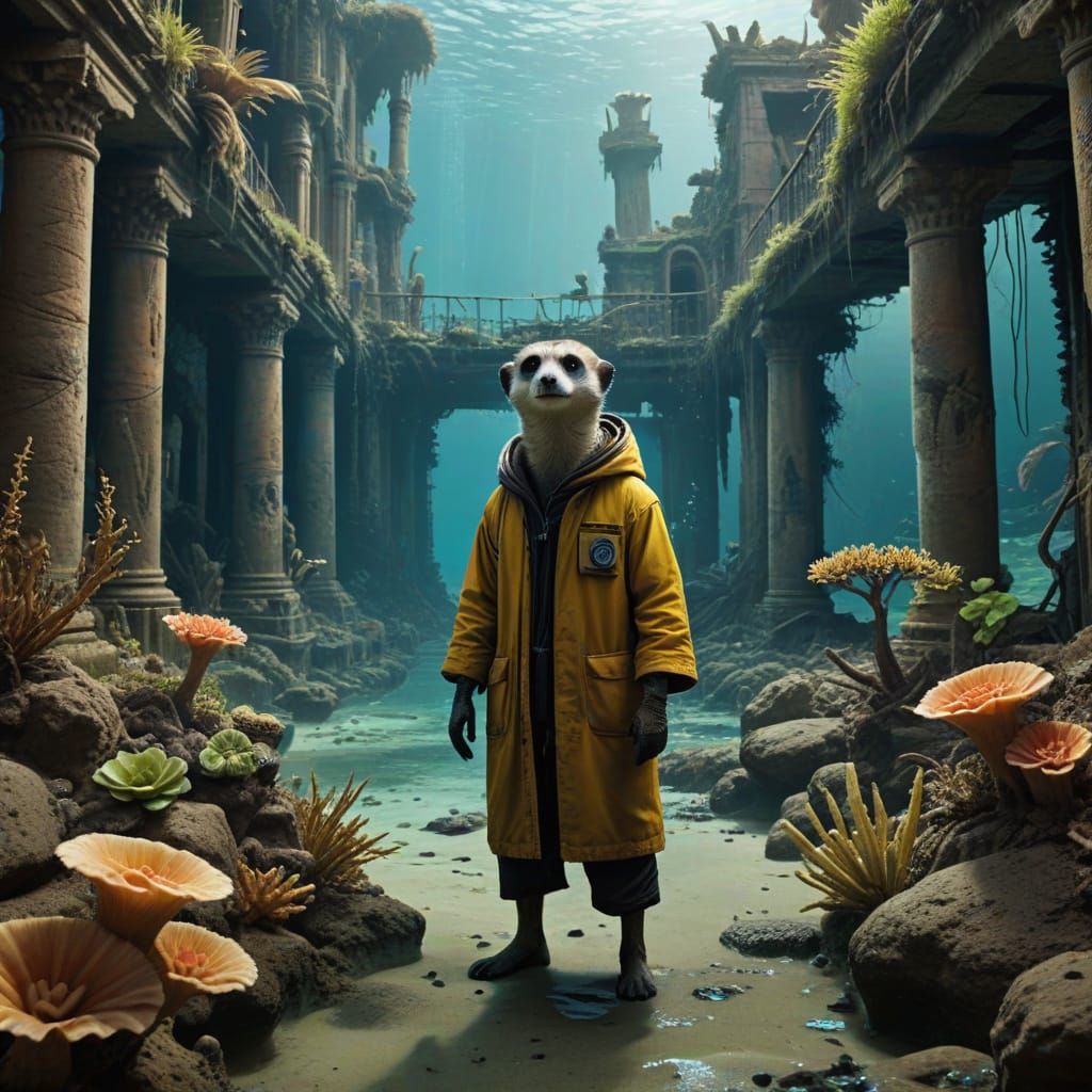 Jesse Pinkman Meerkat Explores Sunken City