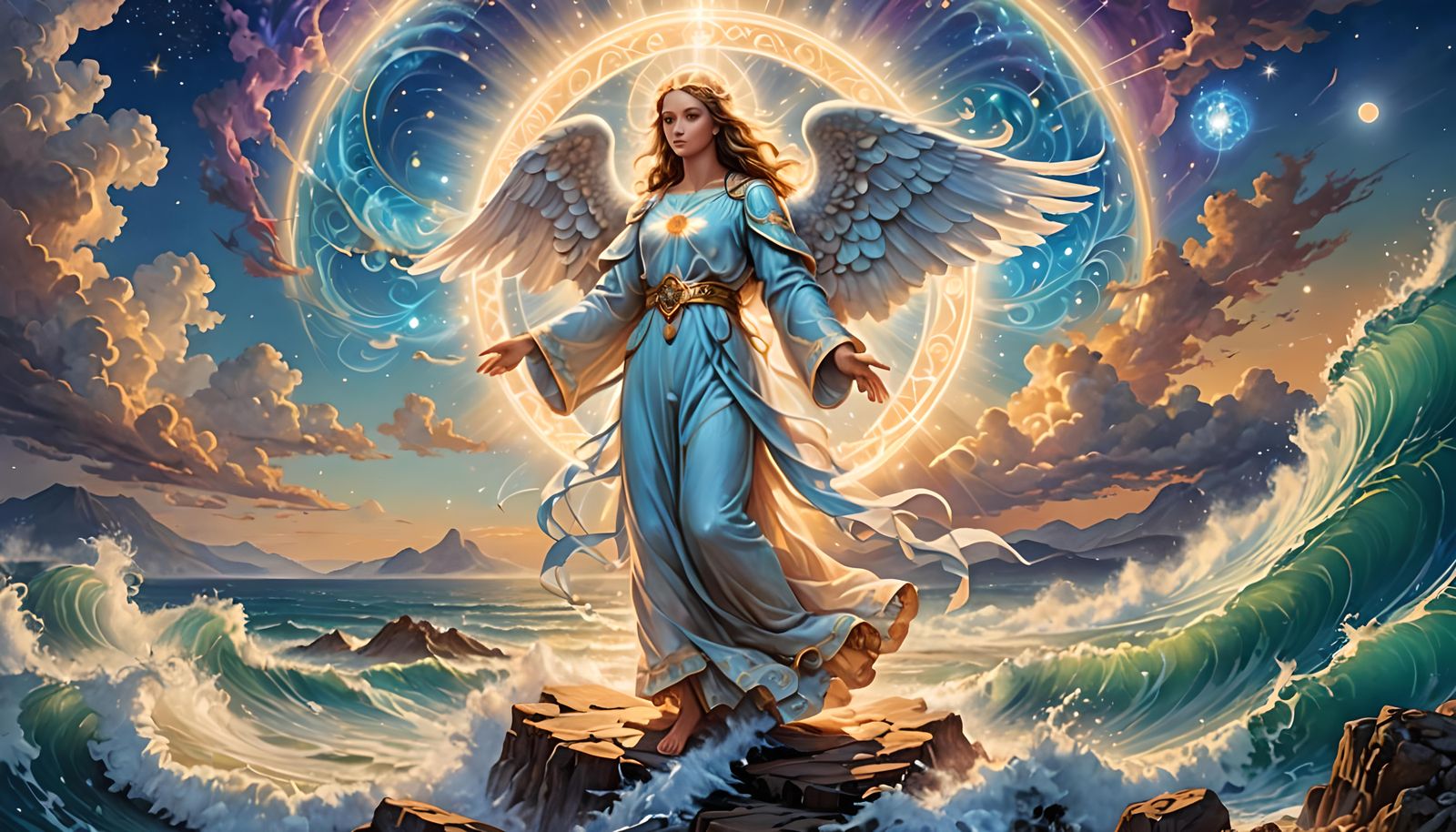 Angelic Guidance: Fractal Wave at 852 Hz