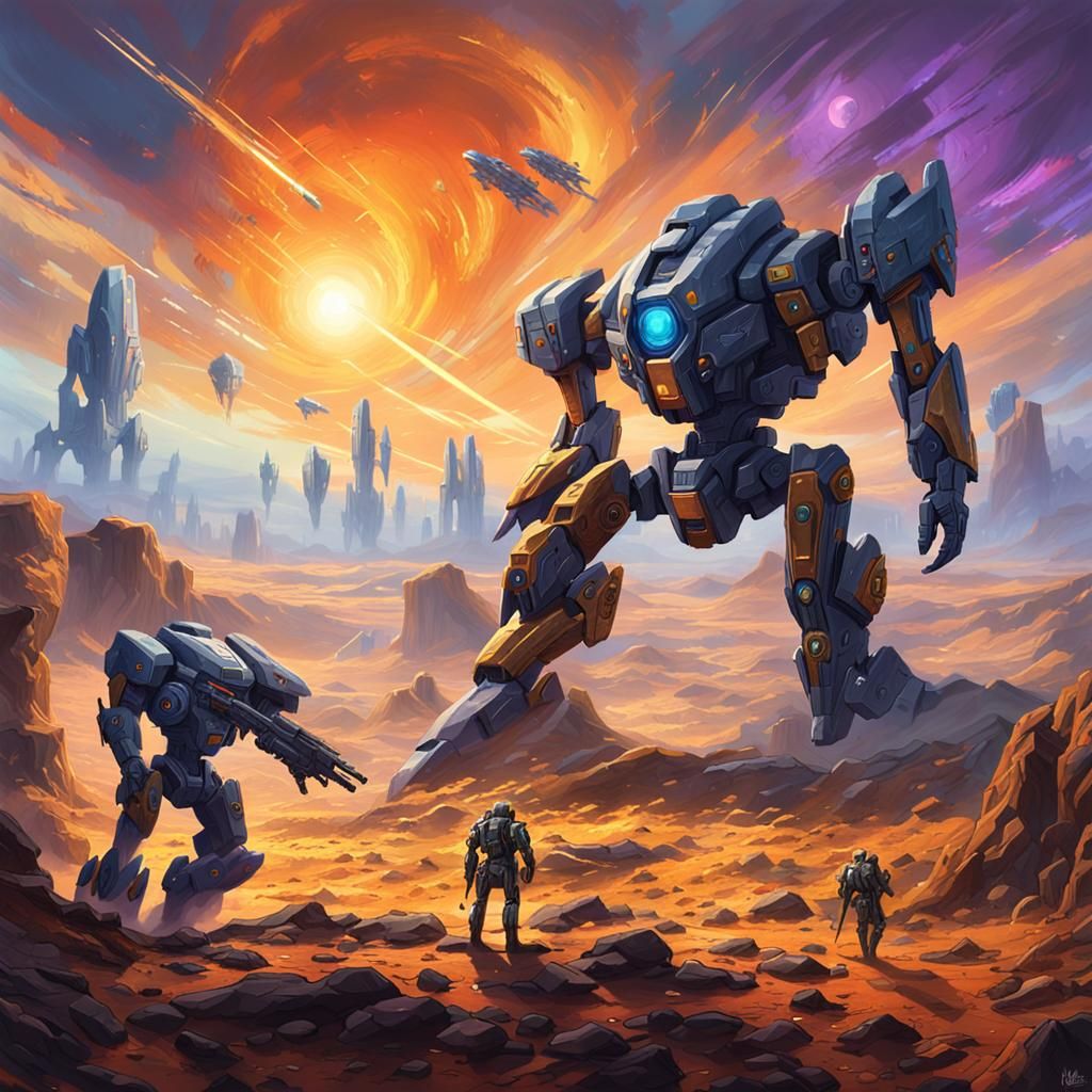 Mecha Duel on Alien World: Concept Art