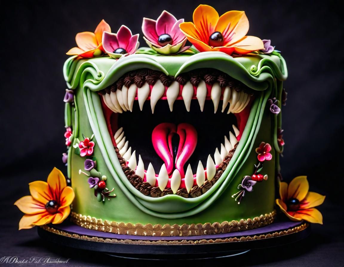 Mimic Wedding Cake with Open Mouth