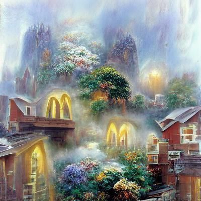 McDonald's in Ethereal Fantasy Style