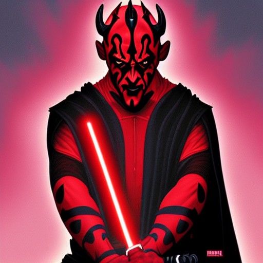 Darth Maul Comic Book Art by Brooks and Mumford