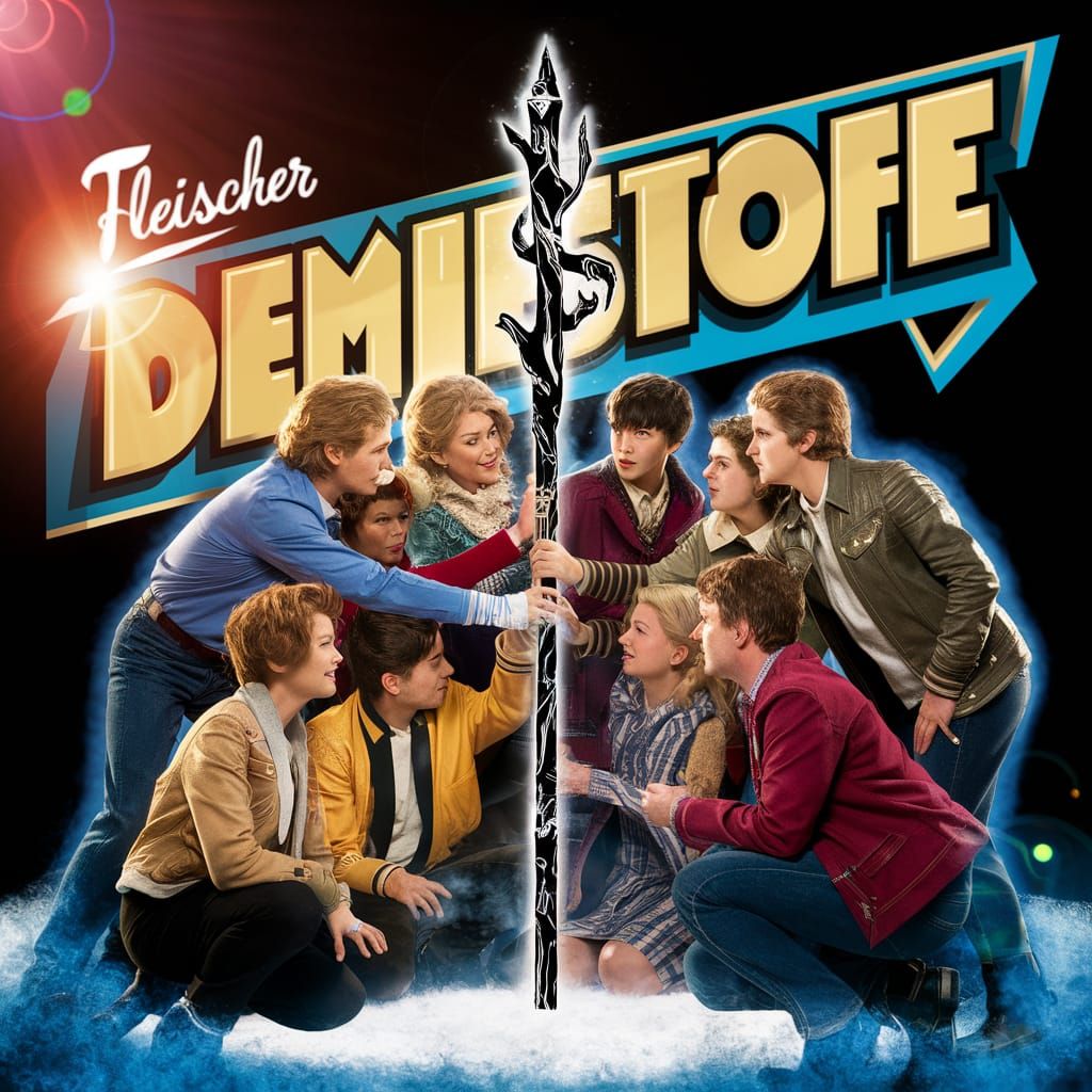 80s Brat Pack with Mystical Icestaff in Fleischer Style