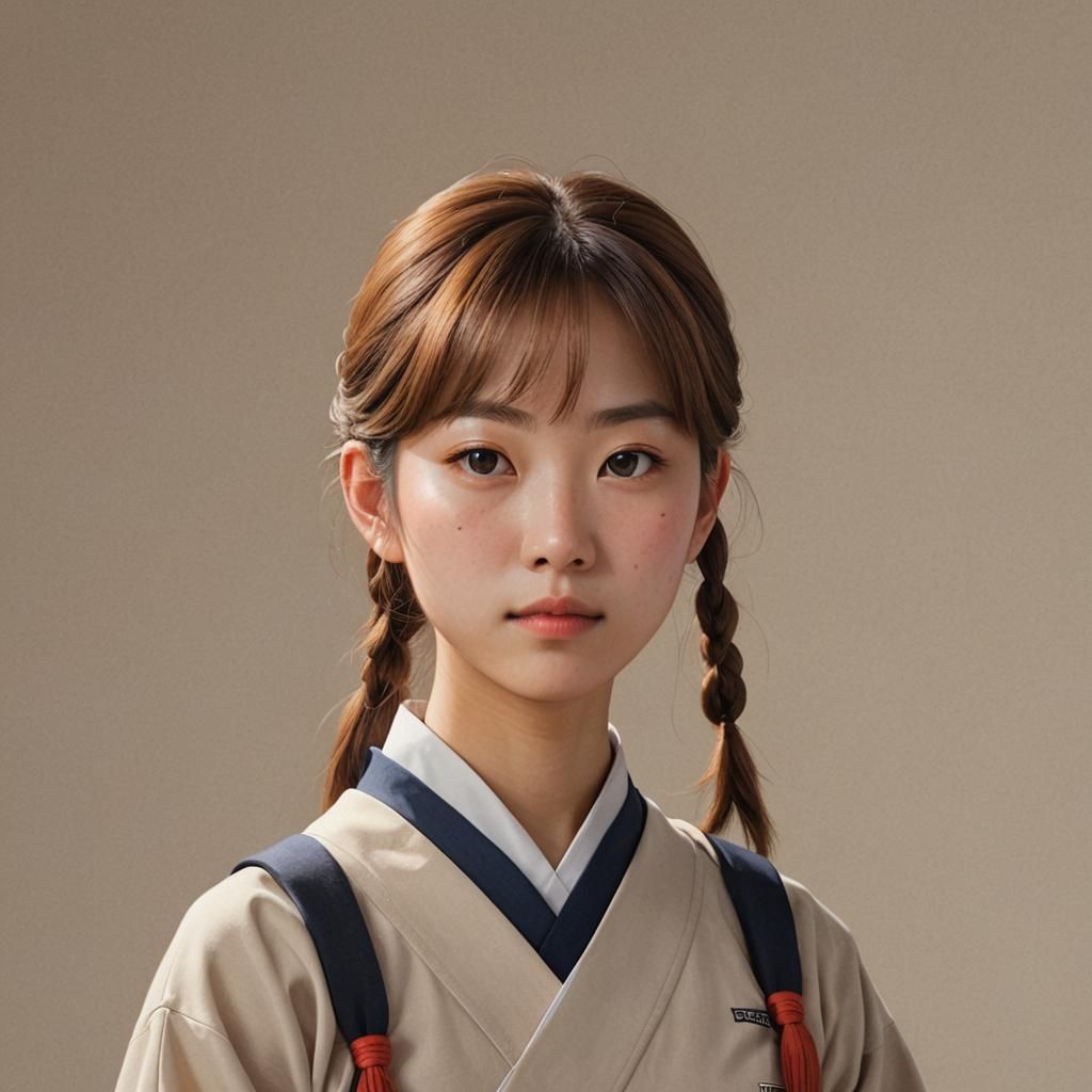 Ase Shibuki: Hyper-Realistic Portrait of Japanese Student