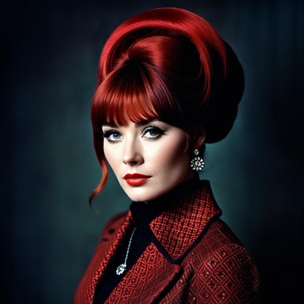 Hyperrealistic Portrait of Young Scottish Woman in HDR