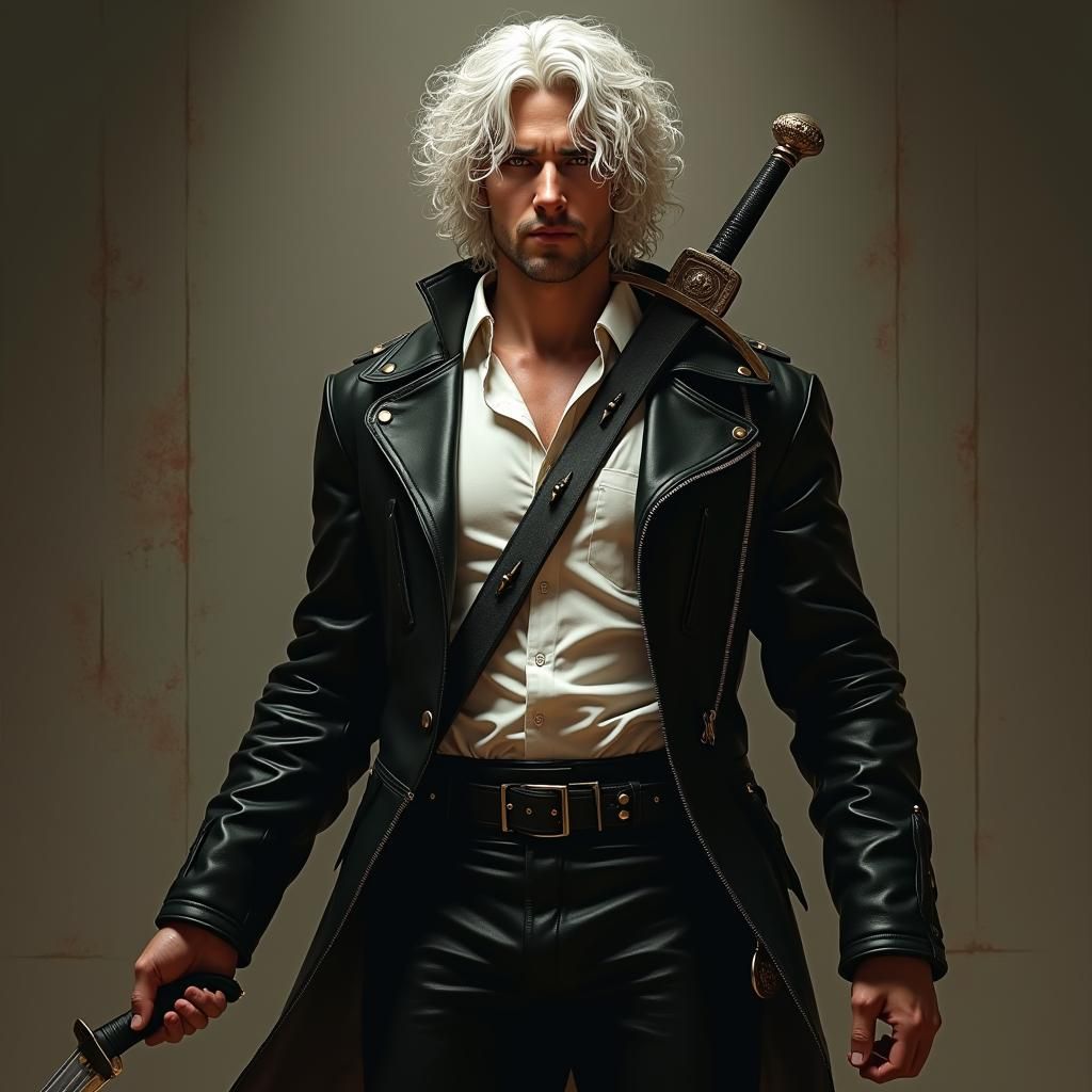 Heroic Demon Hunter in Art Nouveau Style