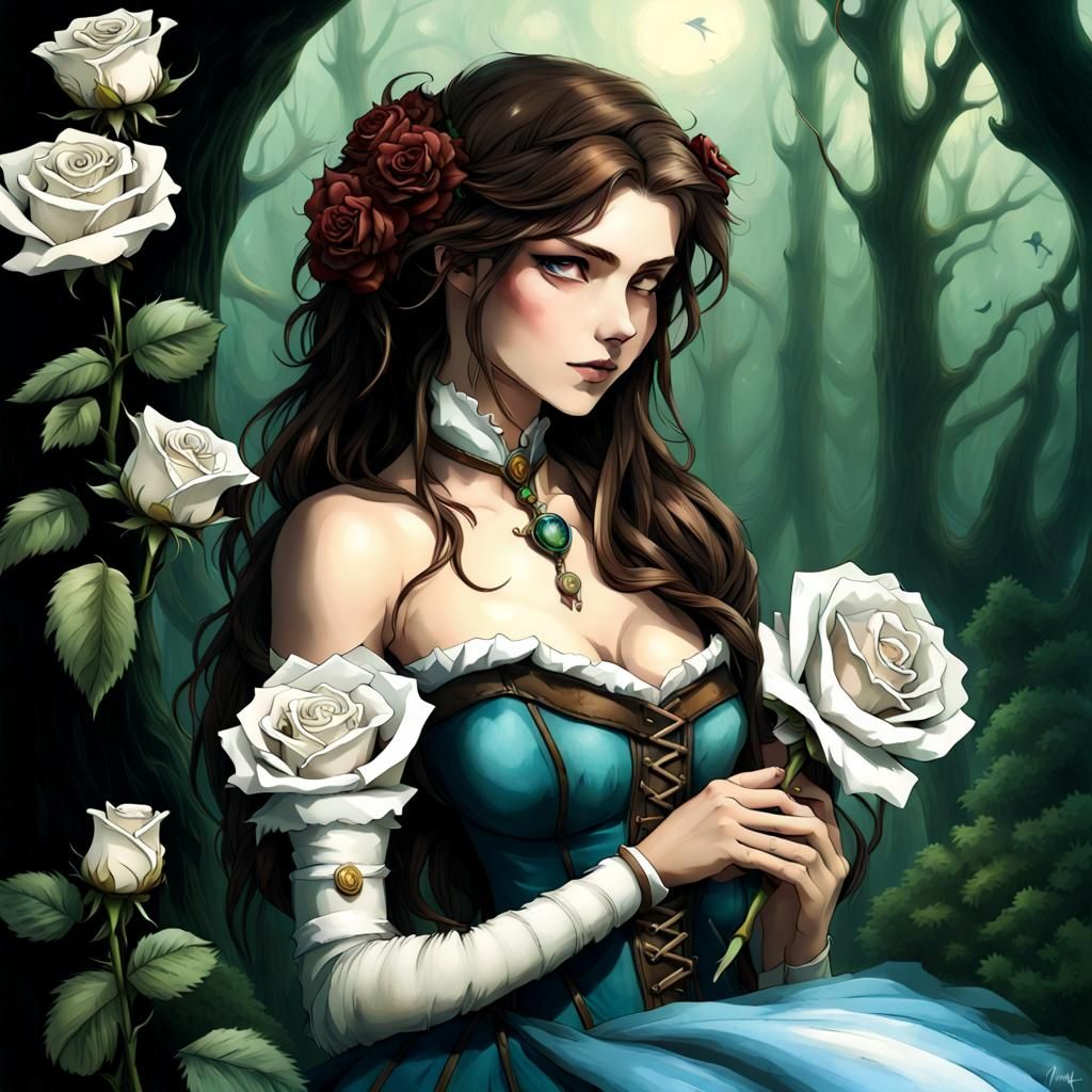 The valley green was so serene,In the middle ran a stream so blue. A maiden fair in dispair, once had met her true love ...