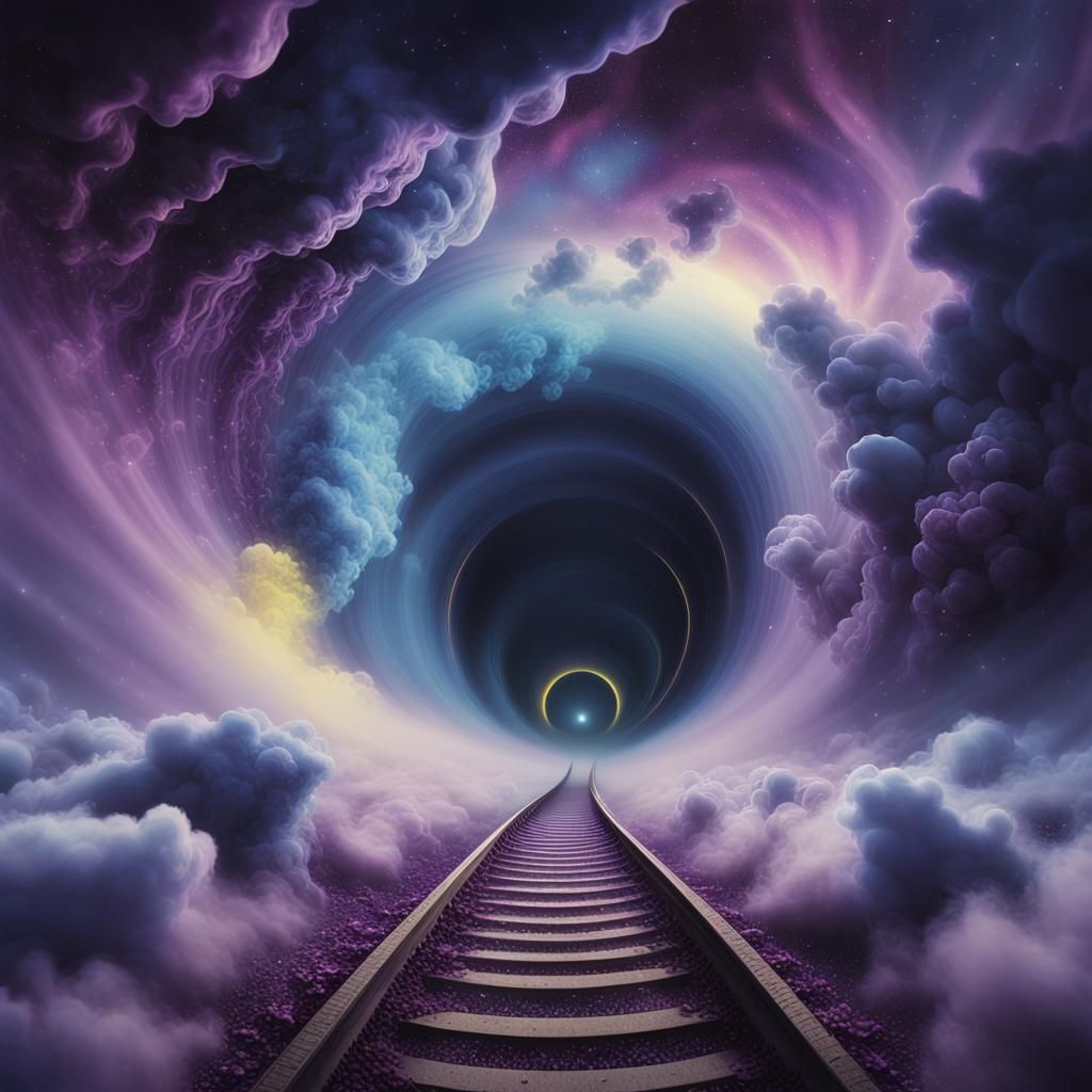 A nebula cloud tunnel