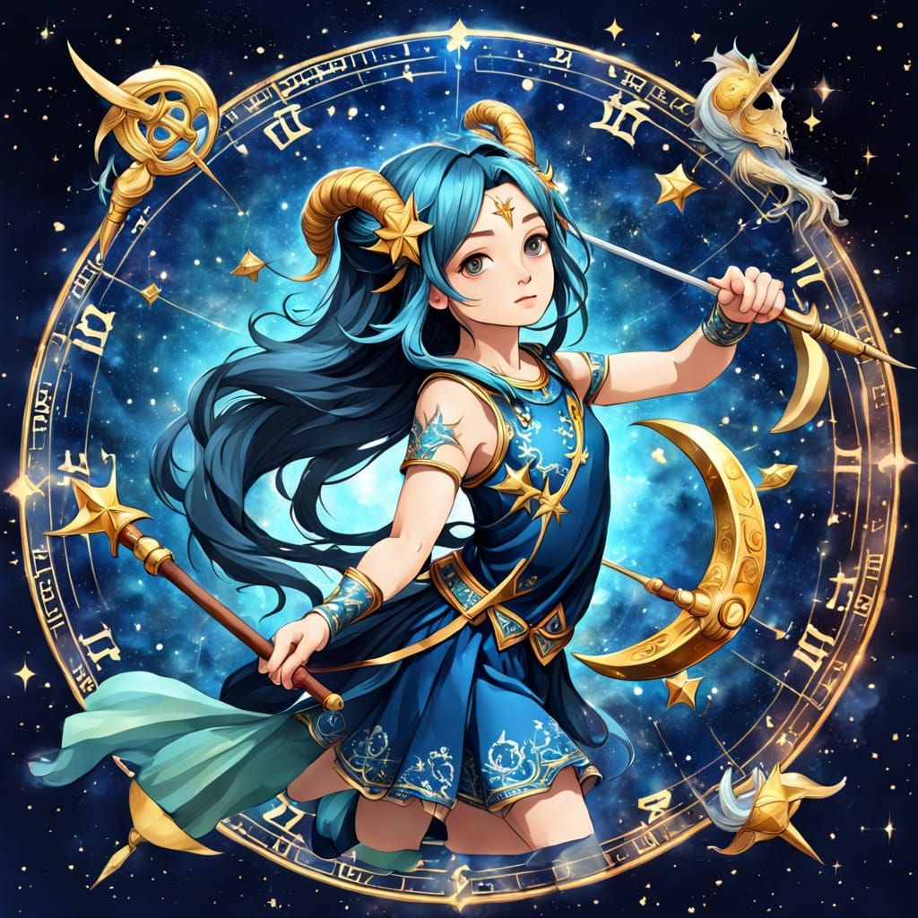 Realistic Female Sagittarius Zodiac Sign