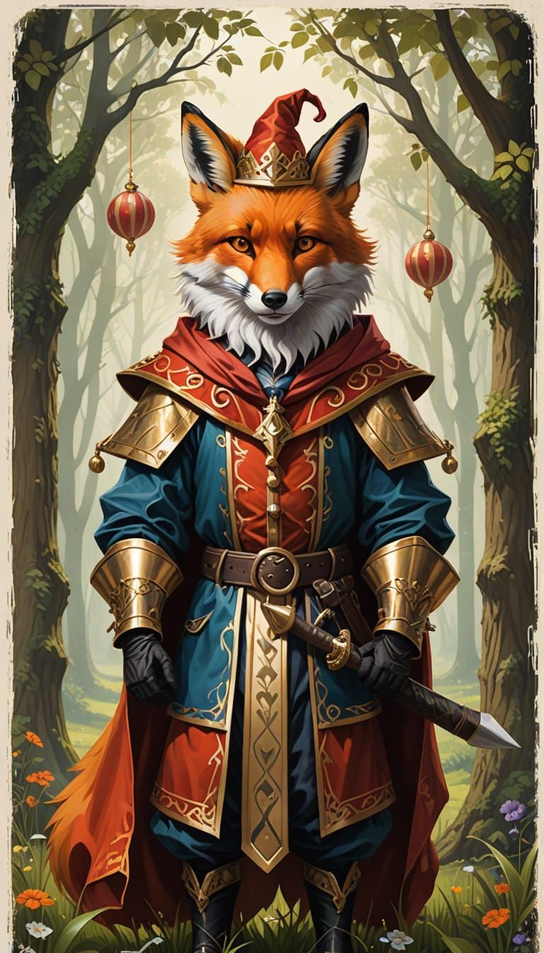 Whimsical Fox in Mischief