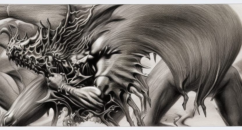 Demon Versus Angel at Heaven's Burning Gates