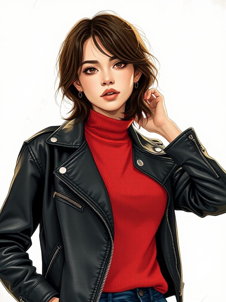 Chrissy Costanza Illustration in Ilya Kuvshinov Style