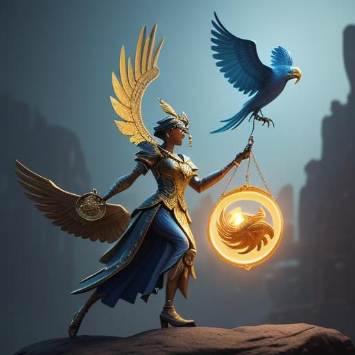 Scales of Justice: Phoenix Rising in 3D Art