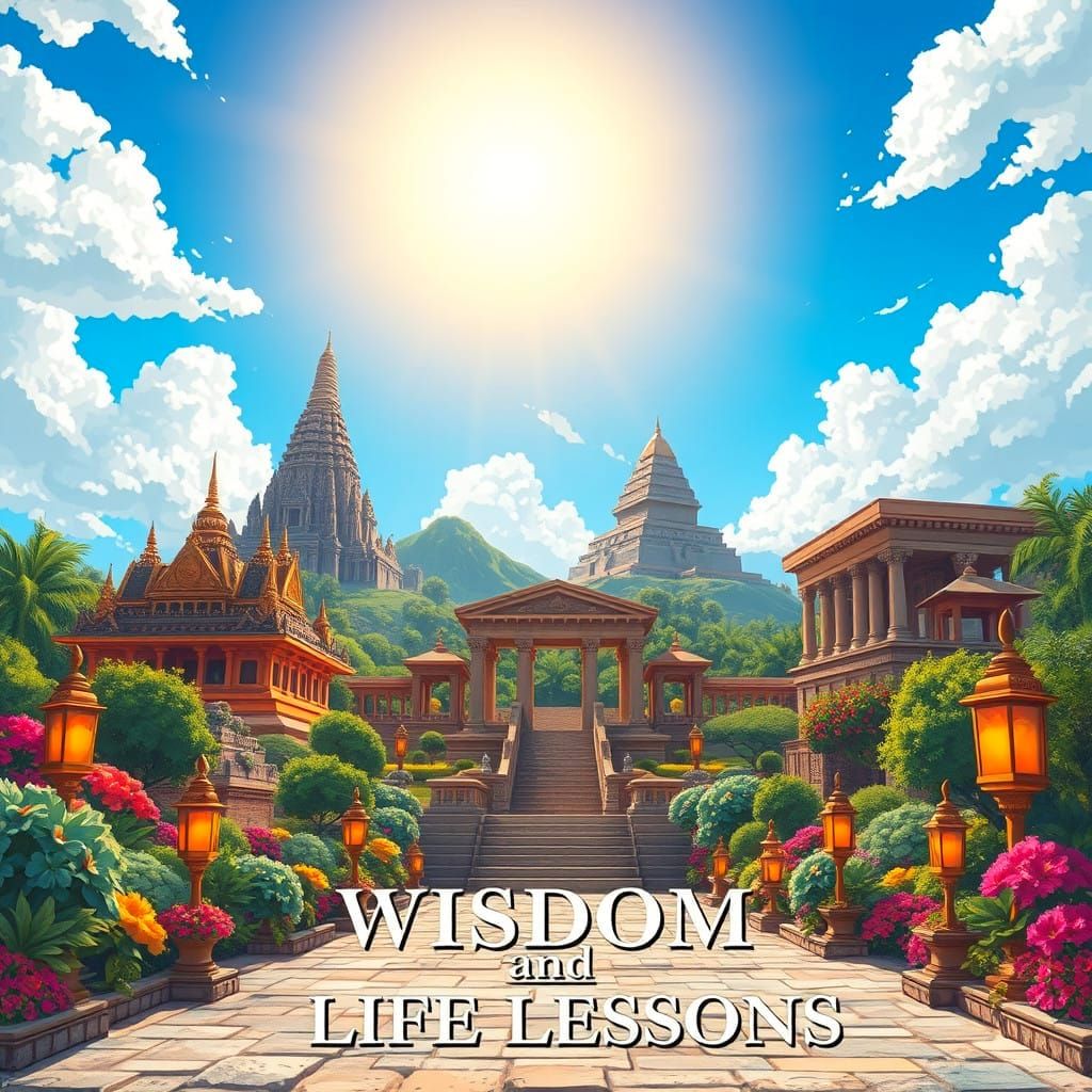 Epic Cinematic Ancient Temples in Vibrant Colors