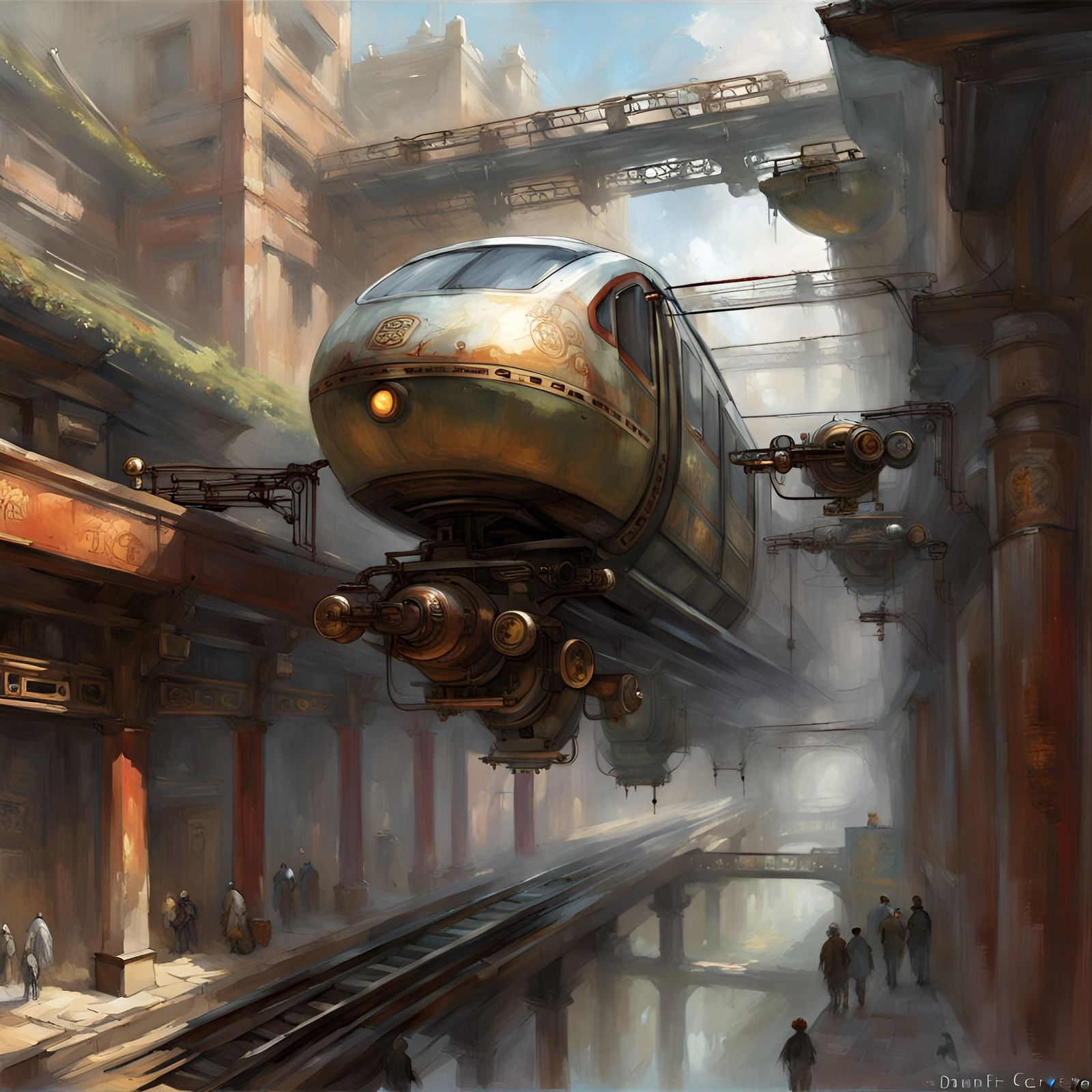 Gritty Ancient Chinese Steam-Powered Monorail