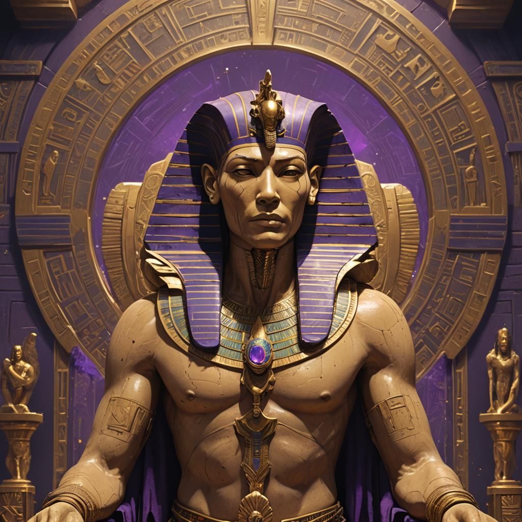 Keanu Reeves as Egyptian Sphinx, Dark Fantasy Art