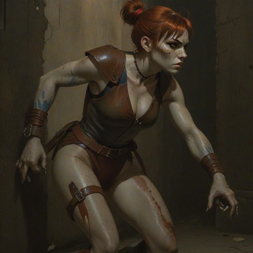 Gritty DnD-Inspired Portrait of a Young Thief