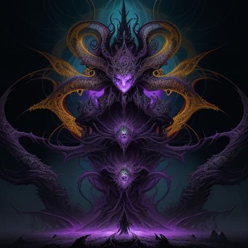 Ethereal Dark Fantasy Landscape Unfolds