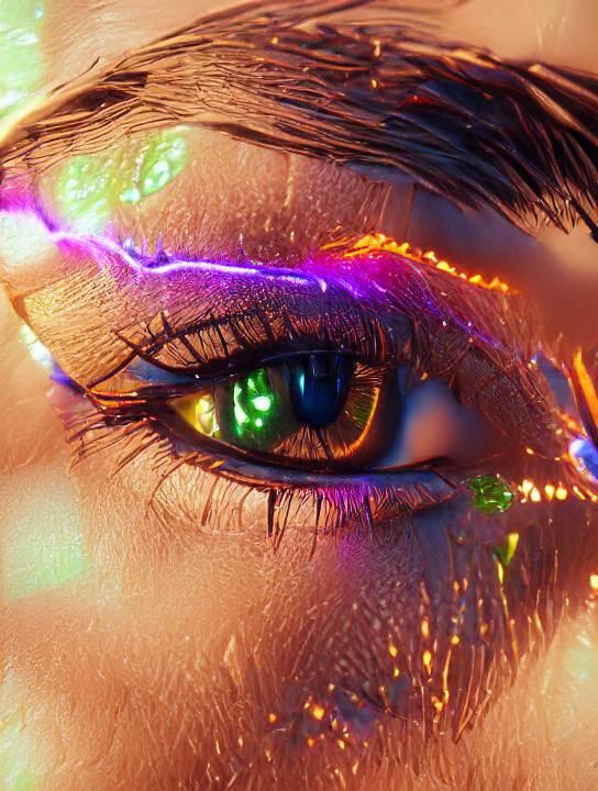 Vibrant Neon Cityscape with Flying Vehicles