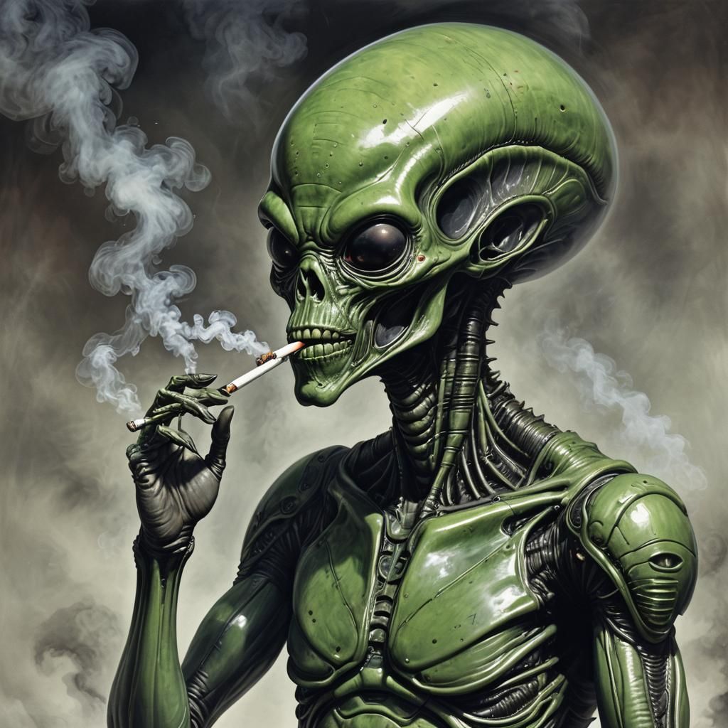 Alien Smoking