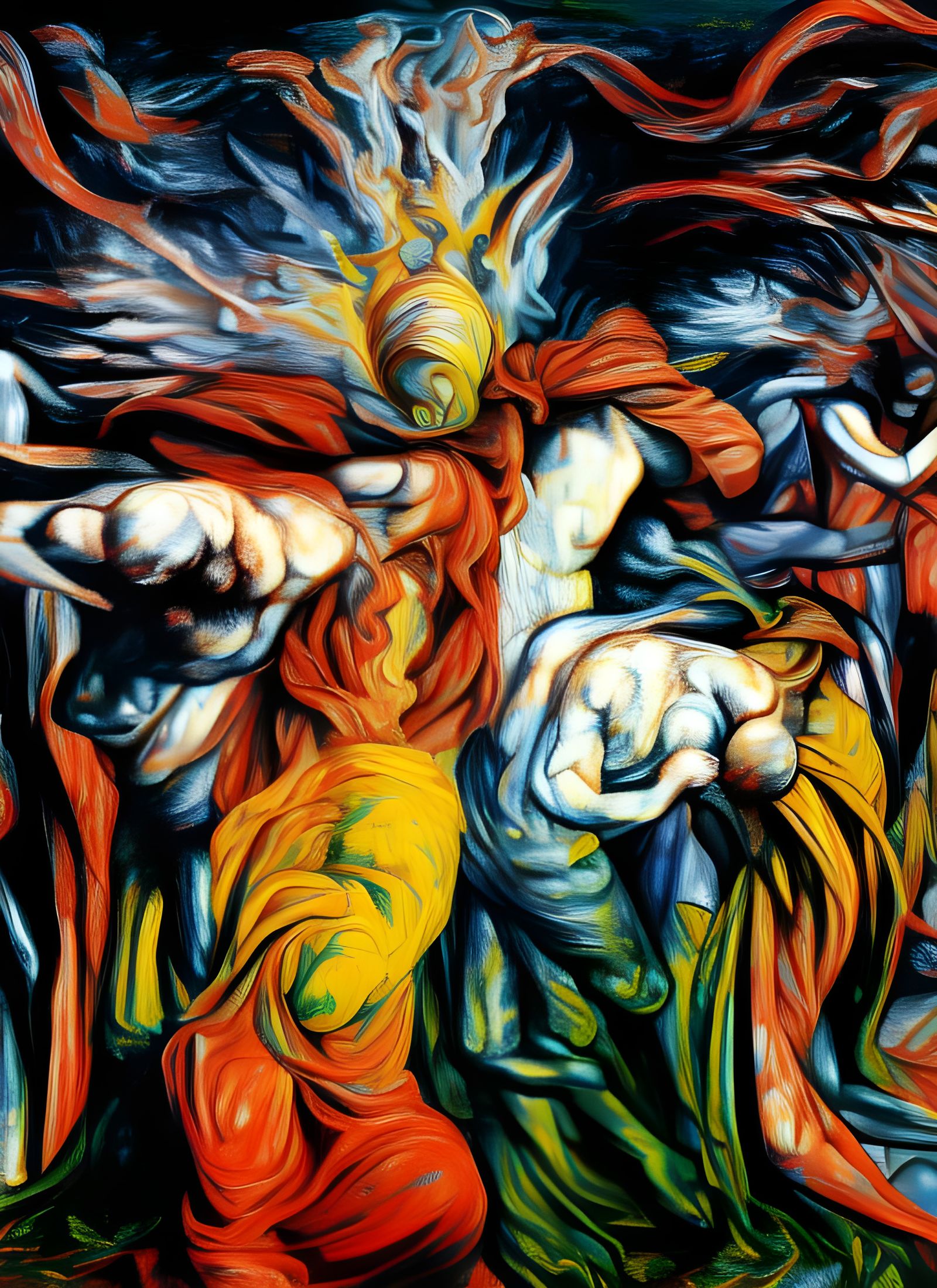 Striking Hyperreal Painting of Chaos